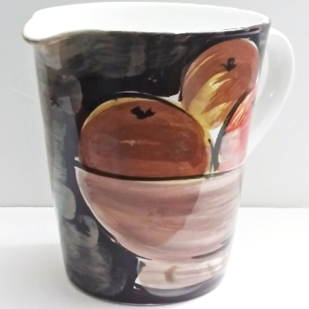 MARCO e CRISTINA Water Pitcher Bowl‎ Of Oranges Hand Painted Made In Italy - Picture 3 of 8